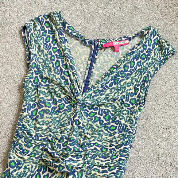 ♥ Plenty by Tracy Reese Sleeveless Cheetah Print Dress in Blue/Green SMALL   - H - Picture 6 of 8